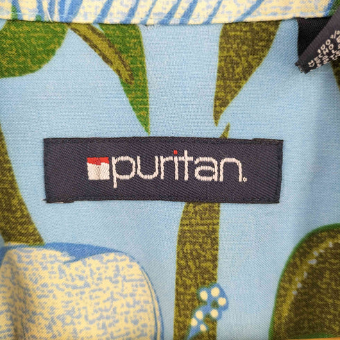 ピューリタン PURITAN レーヨン オープンカラーシャツ メンズ import:XL