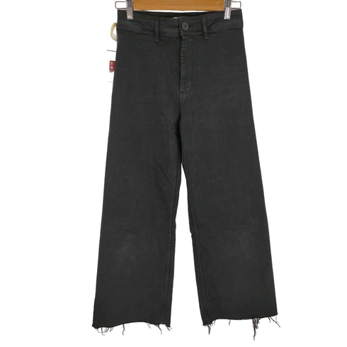 ザラ ZARA カットオフワイドデニムパンツ レディース 36