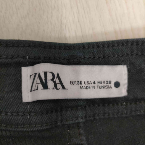 ザラ ZARA カットオフワイドデニムパンツ レディース 36