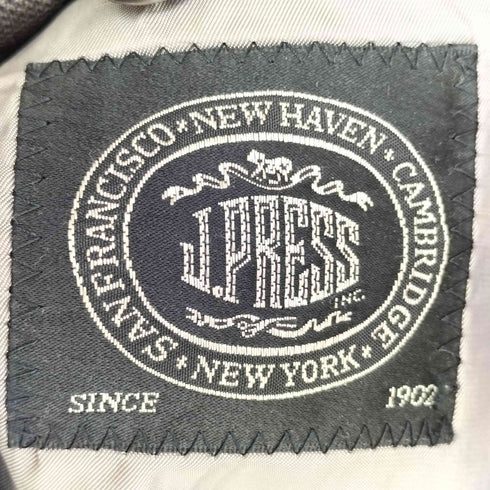 ジェイプレス J.PRESS 千鳥格子 背抜き 3B シングル テーラードジャケット メンズ C-92 W78 T-175