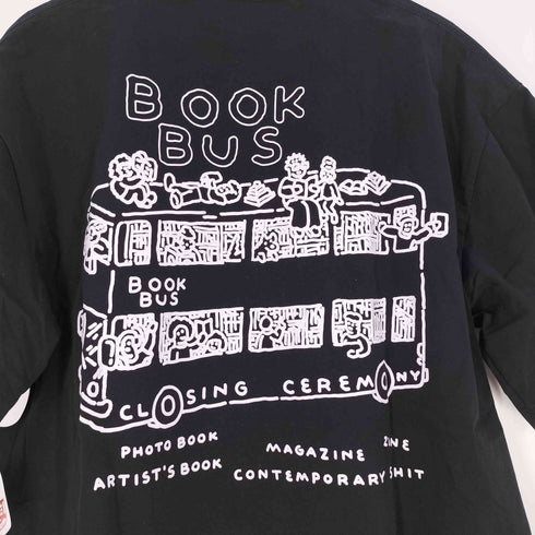 amateur Book Bus Tee プリント クルーネックTシャツ メンズ import:L