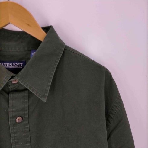 ランズエンド LANDS END フィリピン製 両フラップ レギュラーカラーシャツ メンズ JPN:XL 17-17 1/7