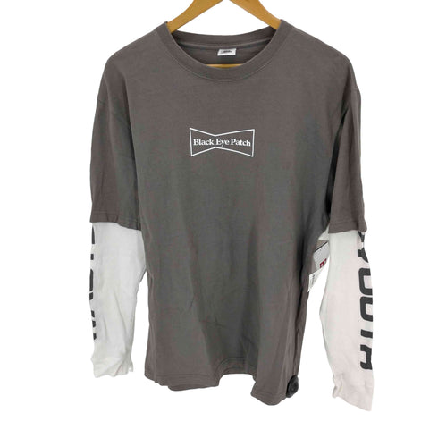 ザブラックアイパッチ THE BLACK EYE PATCH レイヤード ロングTシャツ メンズ JPN:M