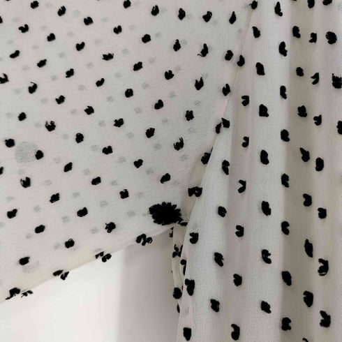 ザラ ZARA オーバーサイズ ドット メッシュ ワンピース レディース import:M