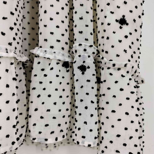 ザラ ZARA オーバーサイズ ドット メッシュ ワンピース レディース import:M