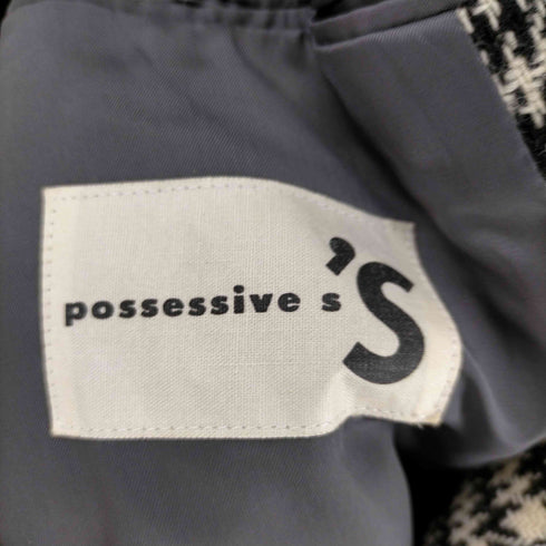 POSSESSIVES チェックテーラードジャケット メンズ 4L
