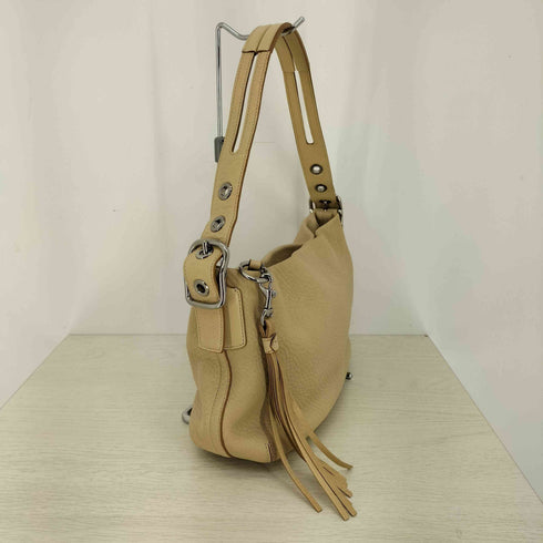 コーチ COACH シボ革 タッセルチャーム ショルダーバッグ レディース