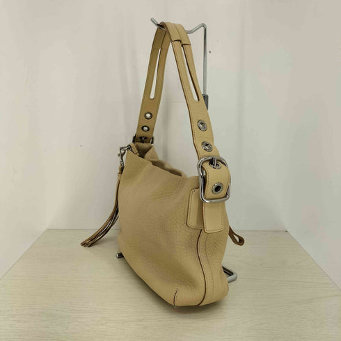 コーチ COACH シボ革 タッセルチャーム ショルダーバッグ レディース