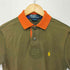 ポロバイラルフローレン Polo by RALPH LAUREN CUSTOM FIT ポニー刺繍 袖ワッペン スナップボタン S/S ポロシャツ メンズ import:XS
