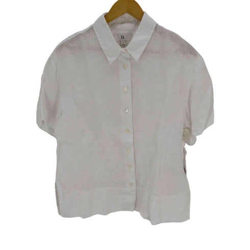 バナナリパブリック BANANA REPUBLIC リネンS/Sシャツ レディース import:M