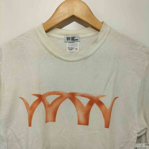 FIGHT FOR FREEDOM USA製 格闘技 両面プリント クルーネック Tシャツ メンズ import:S