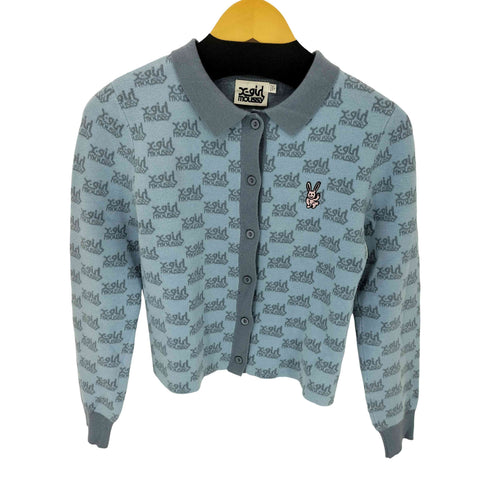 エックスガール X-girl XG MONOGRAM POLO CARDIGAN レディース FREE