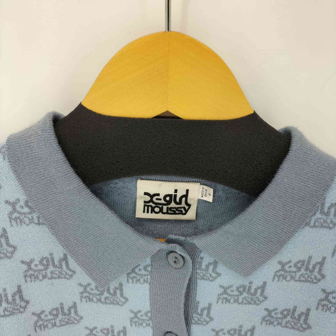 エックスガール X-girl XG MONOGRAM POLO CARDIGAN レディース FREE