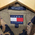 トミーヒルフィガー TOMMY HILFIGER コットンリネン 総柄 半袖 ボタンダウンシャツ メンズ import:L