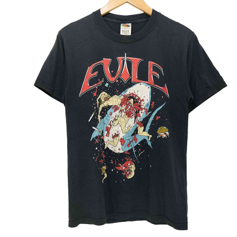 FRUIT OF THE LOOMボディ コットンポリ プリント S/S クルーネック Tシャツ バンT メンズ import:S