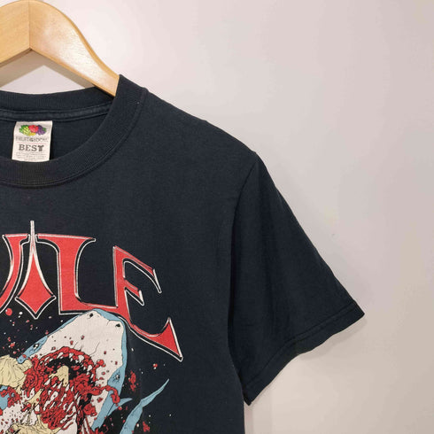 FRUIT OF THE LOOMボディ コットンポリ プリント S/S クルーネック Tシャツ バンT メンズ import:S