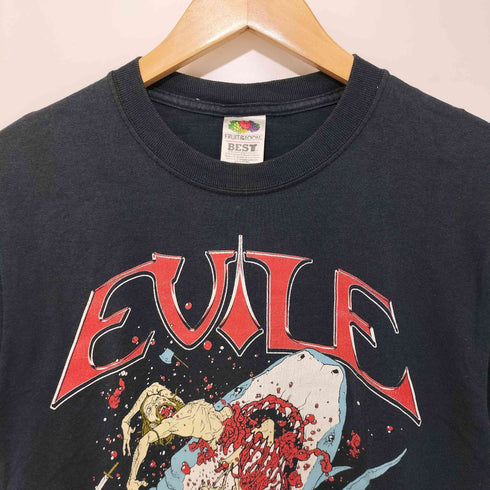 FRUIT OF THE LOOMボディ コットンポリ プリント S/S クルーネック Tシャツ バンT メンズ import:S