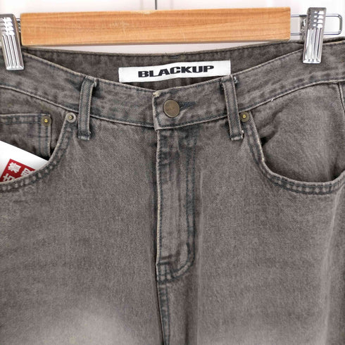 BLACKUP USED加工 バギーデニムパンツ メンズ JPN:S