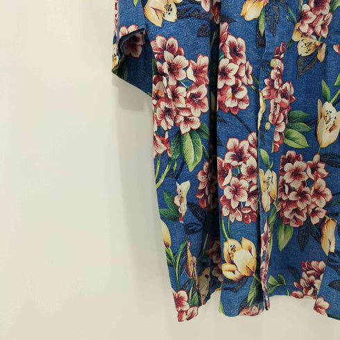 トミーヒルフィガー TOMMY HILFIGER 花柄 半袖 アロハシャツ メンズ import:L