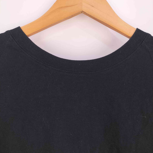TRUNO by NOISE MAKER ロゴプリント プリーツ切替 Tシャツ レディース 36