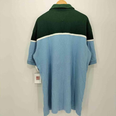 トミーヒルフィガー TOMMY HILFIGER ツートーン 半袖 ポロシャツ メンズ import:XL