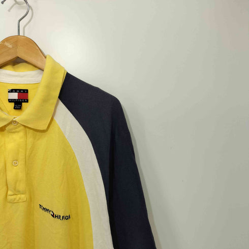 トミーヒルフィガー TOMMY HILFIGER ラグランスリーブ 半袖 ポロシャツ メンズ import:XXL