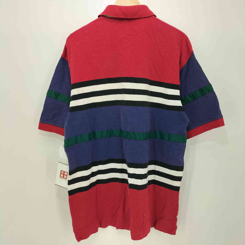 トミーヒルフィガー TOMMY HILFIGER OUTDOORS マルチカラー 半袖 ポロシャツ メンズ import:L