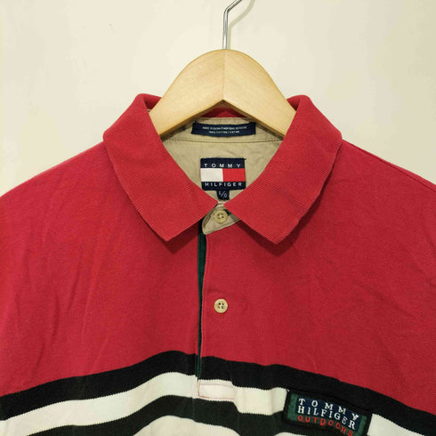 トミーヒルフィガー TOMMY HILFIGER OUTDOORS マルチカラー 半袖 ポロシャツ メンズ import:L