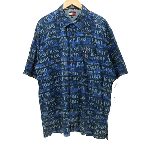 トミージーンズ tommy jeans ロゴグラフィックプリント 半袖シャツ メンズ import:XL