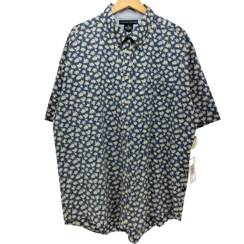 トミーヒルフィガー TOMMY HILFIGER 00S フラワープリント 半袖シャツ メンズ import:XL