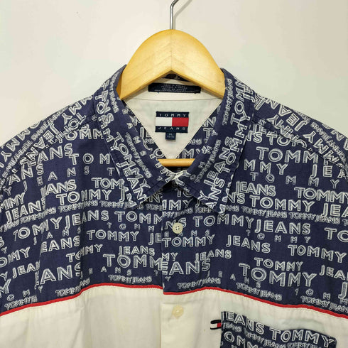 トミージーンズ tommy jeans ロゴグラフィックプリント 半袖シャツ メンズ import:XL