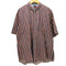 トミーヒルフィガー TOMMY HILFIGER ストライプ 半袖BDシャツ メンズ import:XL