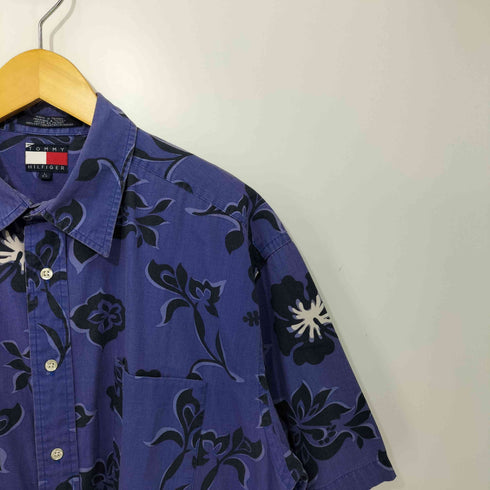 トミーヒルフィガー TOMMY HILFIGER フラワープリント 半袖シャツ メンズ import:L