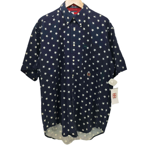 トミーヒルフィガー TOMMY HILFIGER エンブレム刺繍 星柄 半袖シャツ メンズ import:M