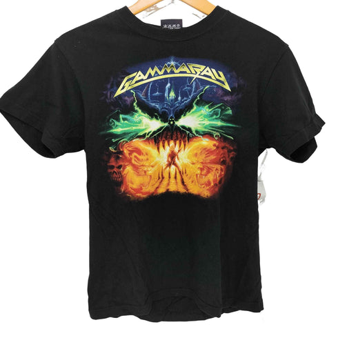 ROCK1 両面プリント S/S クルーネック Tシャツ バンT メンズ import:S