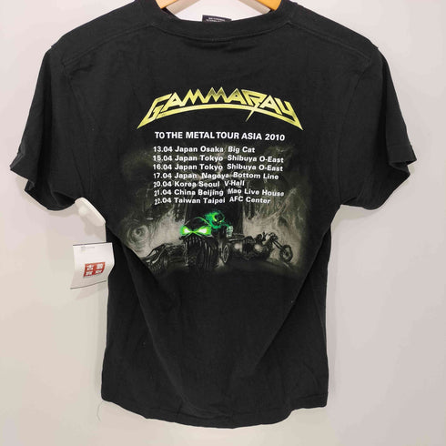 ROCK1 両面プリント S/S クルーネック Tシャツ バンT メンズ import:S