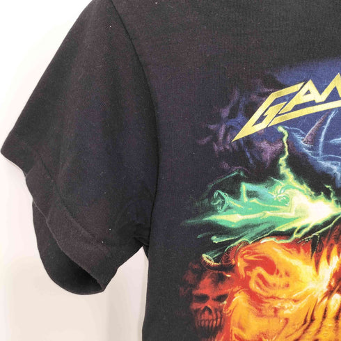 ROCK1 両面プリント S/S クルーネック Tシャツ バンT メンズ import:S