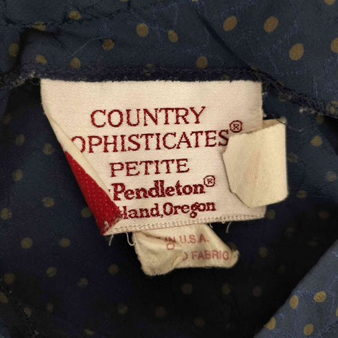 ペンドルトン PENDLETON country sophisticates USA製 ドット柄 ブラウス レディース