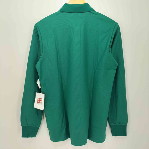 ブラックアンドホワイト BLACK&WHITE ロゴ刺繍 鹿の子 長袖ポロシャツ メンズ JPN:M