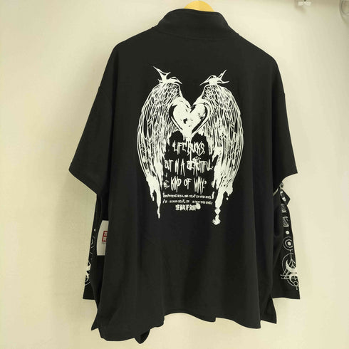 CV select ハーフZIPフェイクレイヤードロンT メンズ M