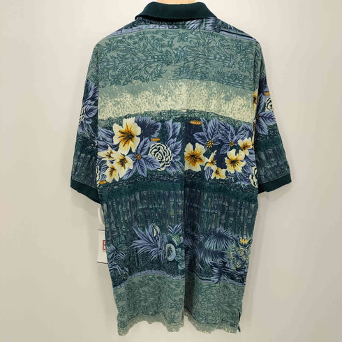 トミーバハマ Tommy Bahama フラワープリント 半袖ポロシャツ メンズ import:L