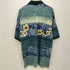 トミーバハマ Tommy Bahama フラワープリント 半袖ポロシャツ メンズ import:L
