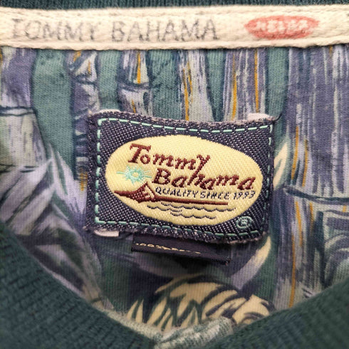 トミーバハマ Tommy Bahama フラワープリント 半袖ポロシャツ メンズ import:L