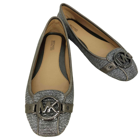 マイケルコース Michael Kors FULTON MOC GLITTER CHAIN MESH フルトン モカシン グリッター チェーン メッシュ レディース JPN:37