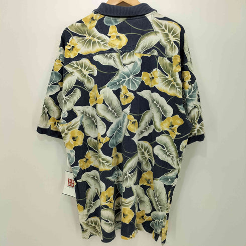 トミーバハマ Tommy Bahama フラワープリント 半袖ポロシャツ メンズ import:L