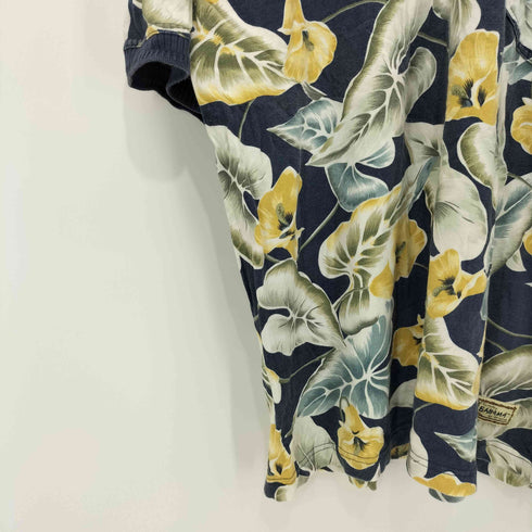 トミーバハマ Tommy Bahama フラワープリント 半袖ポロシャツ メンズ import:L