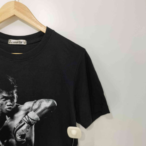 人物プリント ショートスリーブクルーネックTシャツ メンズ import:S