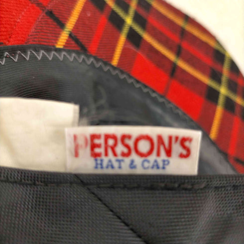 PERSON'S チェックキャップ メンズ
