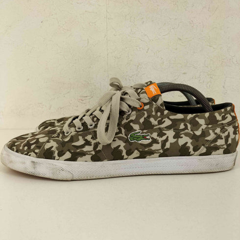 ラコステ LACOSTE Marcel Camo Supreme Canvas キャンバススニーカー メンズ UK:9