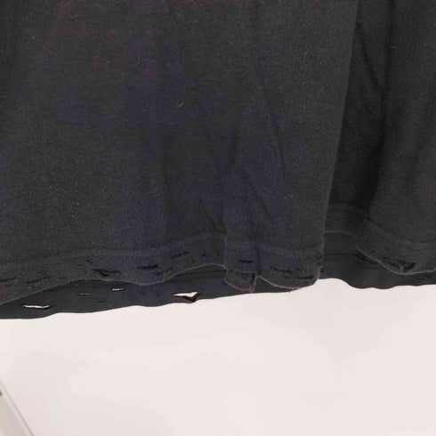 オベリスク Obelisk y2k ダメージ加工 パッチワーク ショートスリーブVネックTシャツ メンズ JPN:S